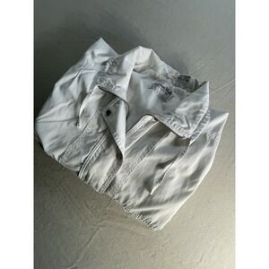 VTG Saxton Hall Trench Coat White 60% Cotton 40% Polyester SZ M-L